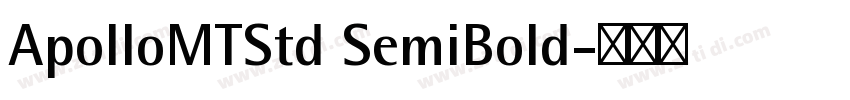 ApolloMTStd SemiBold字体转换